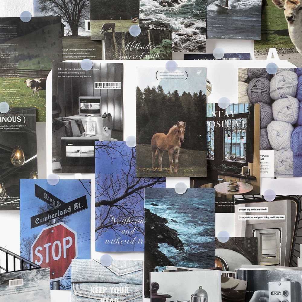 Material de infeel.Me, no digas adiós a la serie, tema de paisaje, tienda de mano, pared, material de decoración de bricolaje, papel de fondo