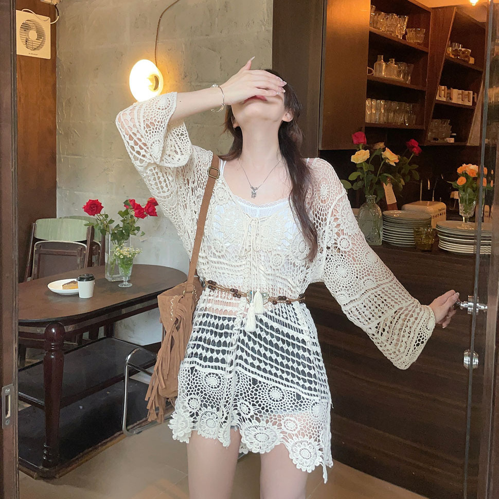 Lace long summer T-shirt
