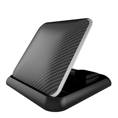 Cross-border hot selling car phone holder car dashboard silicone navigation bracket carbon fiber pattern car bracket (Car phone holder) - black-carbon-fiber-pattern