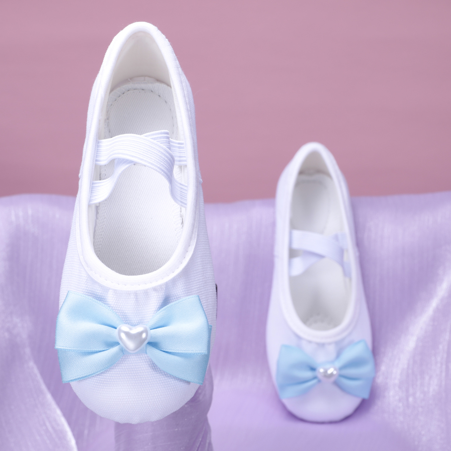 Cute Kidsren's Dance Shoes Breathable Canvas Dance Shoes Pearl Bow Sweet Cat Claw Shoes Performance 8150