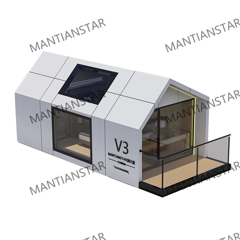 Casas móviles modulares de dos pisos cápsula espacial casa de vacaciones apartamento turístico punto escénico cápsula de manzana desmontaje alojamiento residencial