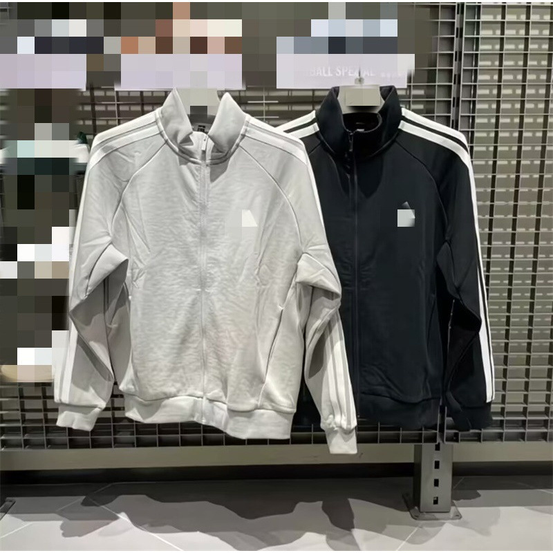 Vintage-style classic sports and leisure cardigan with a stand-up collar, loose fit, and zipper closure, perfect as an autumn sweatshirt or casual top Vintage-style classic sports and leisure cardigan with a stand-up collar, loose fit, and zipper closure, perfect as an autumn sweatshirt or casual top