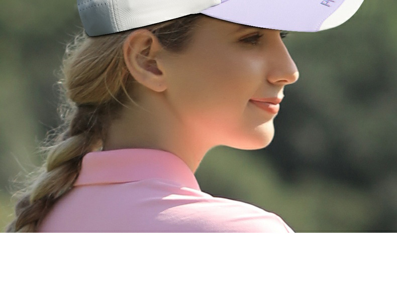 Mũ lưỡi trai golf nữ PGM chống nắng thoáng khí — MZ053-màu xanh nhạt, MZ053-màu tím nhạt, MZ053-màu xám nhạt chi tiết 8