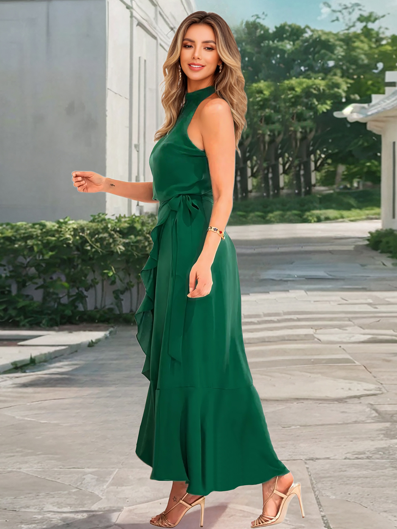 Women Clothing Dress Summer Elegance Elegant Ruffle Irregular Asymmetric Lace up A line Dress 9 Women Clothing Dress Summer Elegance Elegant Ruffle Irregular Asymmetric Lace up A line Dress