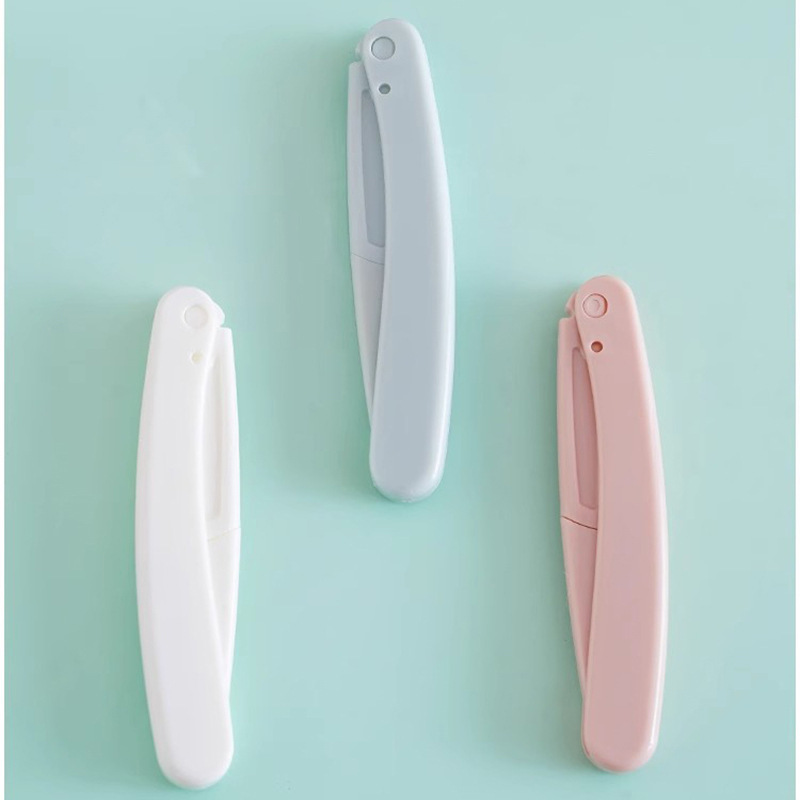 安全型折り畳み眉刀眉刀女子傷防止初心者セット三本装眉器眉刀|undefined