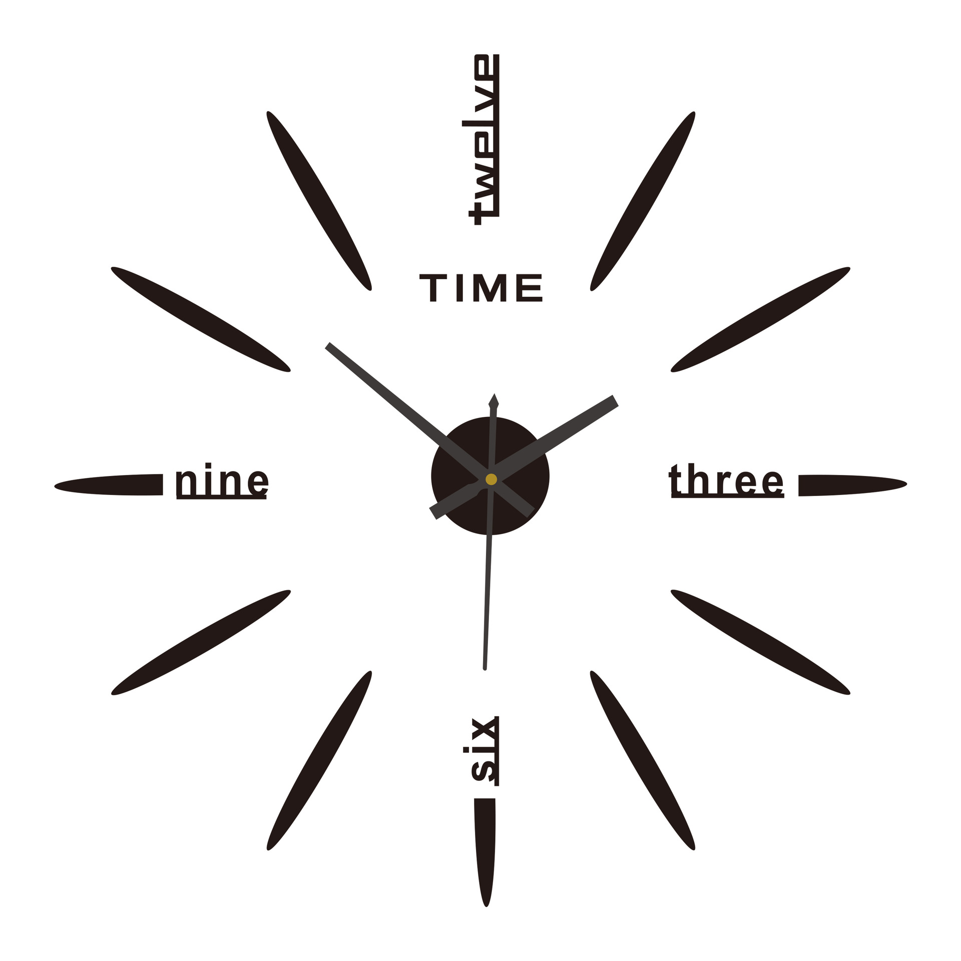 Reloj de pared acrílico 3D nórdico, diseño estereoscópico, instalación sin perforación, reloj silencioso para entrada/dormitorio