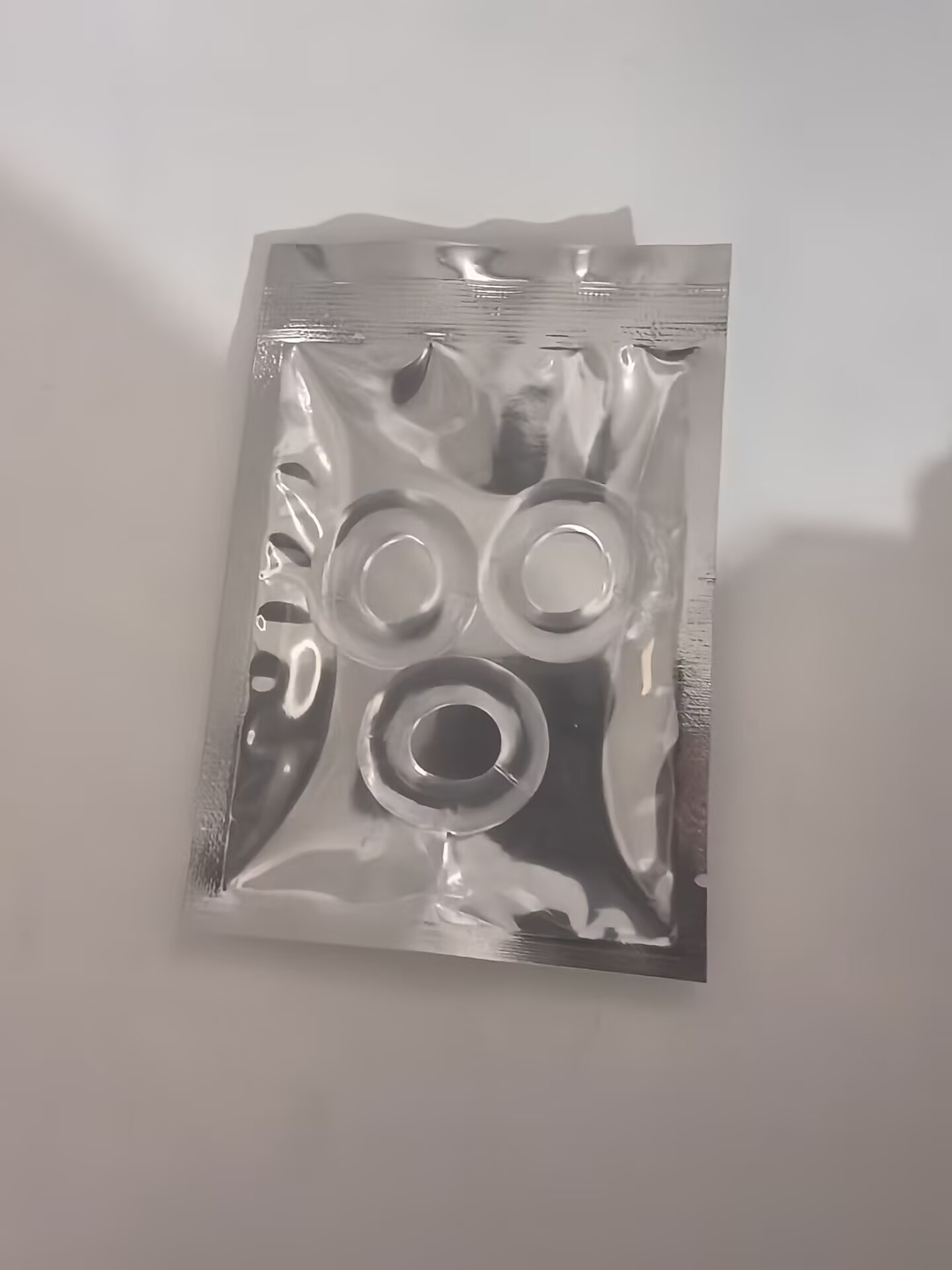 Snowflake Locking Delay Ring Set, 3-Pack TPE Cock Rings, Transparent — detail image 6