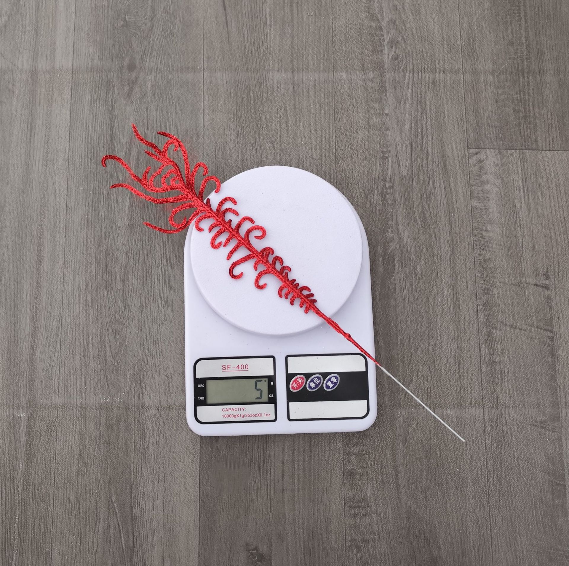 S.A.S.H. Hot sale hojas de cuerno de venado Amazon Navidad decoración de oro en polvo hojas de cuerno de venado decoración de oro en polvo