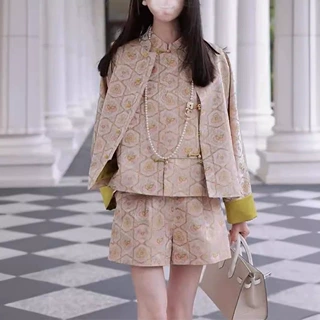 新中式女装夏季2024新款时尚高端精致中国风刺绣马甲外套裤子套装