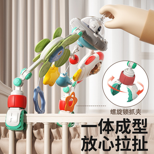 Royal baby music bed bell hanging rotatable rattle baby stroller rocking chair pendant soothing educational toy
