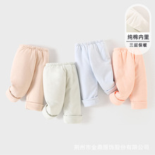 宝宝棉裤秋冬季男童女童夹棉加厚长裤婴儿保暖裤儿童裤子童装外穿