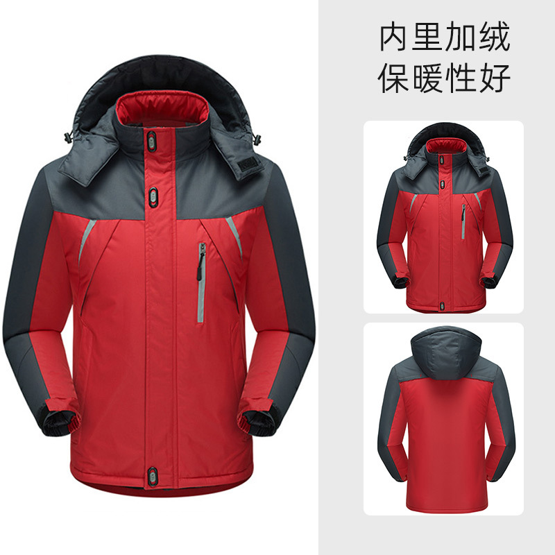 Spot venta al por mayor de ropa de algodón con capucha a prueba de frío, chaqueta cortavientos para exteriores, ropa de trabajo cálida, personalizable con impresión de logotipo