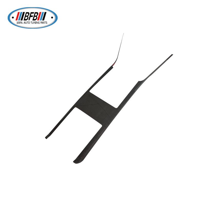 100% Real Carbon Fiber Center Console Gear Shift for 2023 Tesla Model X - Glossy Carbon Fiber Interior Decoration