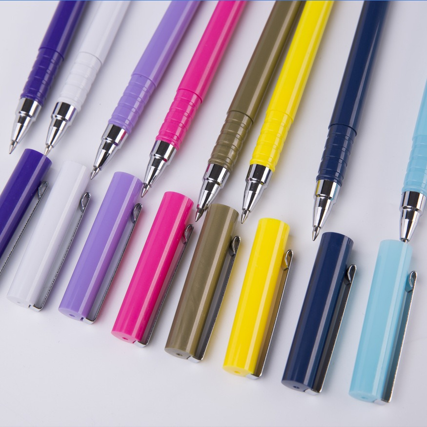 Bolígrafo de publicidad de color neutro personalizado LOGO bolígrafo de agua de carbono color caramelo bolígrafo neutro personalizado bolígrafo de firma de agua