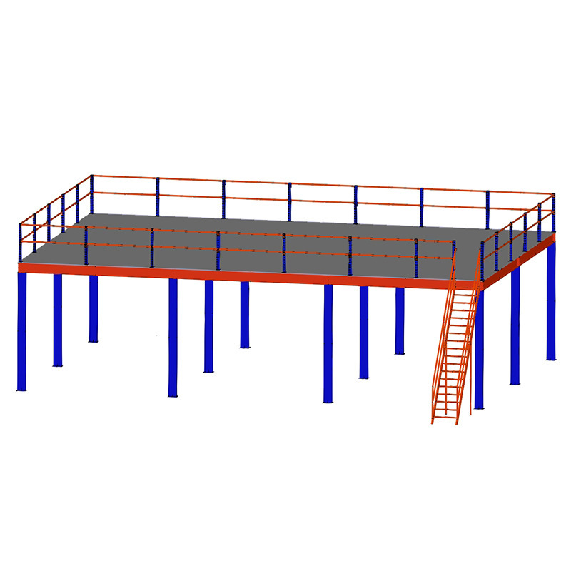 ロフト棚 2 階建てプラットフォーム構築倉庫工場オフィス取り外し可能な溶接不要の I 字型鋼構造コンパートメント|undefined