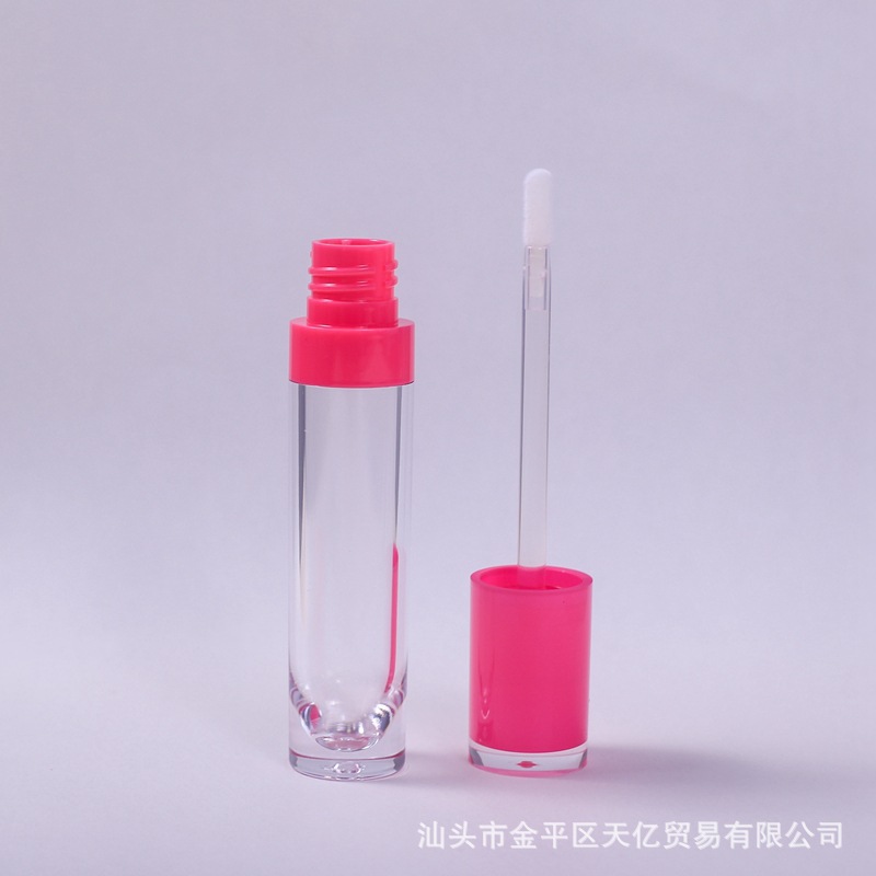 Spot envío gratis descuento esmalte de labios brillo de labios tubo vacío cabezal de cepillo de silicona botella multicolor bolsa cosmética de tubo redondo pequeño