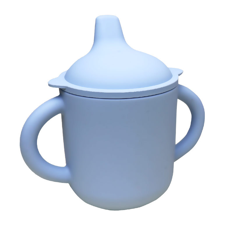 Corea del Sur nuevo I de silicona taza de bebida directa taza de bebida para niños taza de pico de pato bebé anti-estrangulamiento a prueba de fugas taza de agua para bebés