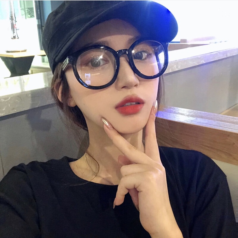 Little Red Book Retro Thick Black Frame Glasses Frame Women's Korean-style No Power Big Face Plain Face Men's Myopic Glasses Frame Little Red Book Retro Thick Black Frame Glasses Frame Women's Korean-style No Power Big Face Plain Face Men's Myopic Glasses Frame
