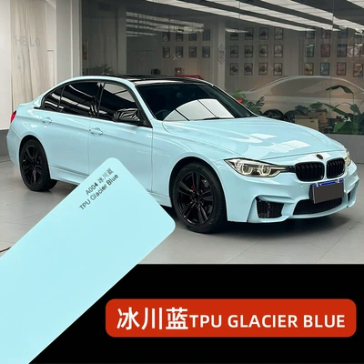 Cross-Border Wholesale Tpu Color-Changing Film, Colorful Glacier Blue Paint Protection Film, Anti-Yellowing, Anti-Scratch Ppf Color-Changing Film (Auto Color Change Film) - imported-tpu-glacier-blue-152cm-15m-60inch-600inch