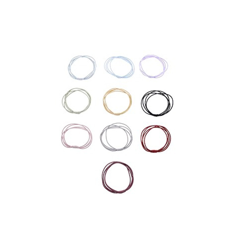 Tintas de goma de dopamina para mujeres de alta altura elásticas duraderas cuerdas de cabello simple cuerdas de cabello de cola de caballo alta no dañan anillo de cabello