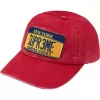 H034 license plate cap red