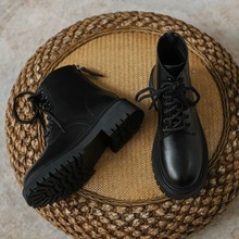 马丁靴女2025新款英伦风小个子厚底软底加绒短靴潮ins秋冬单靴子