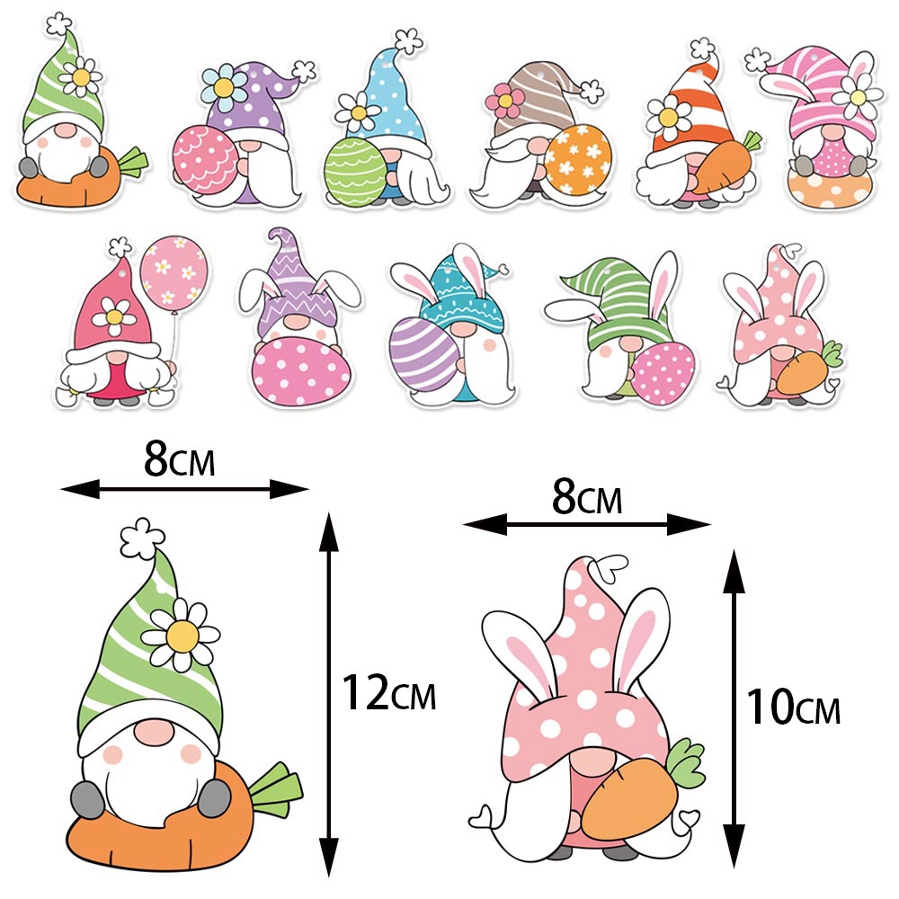 Nuevo producto transfronterizo, decoración de Pascua, colgante con diseño de gnomo, conejo, decoración para fiestas de carnaval, etiqueta colgante