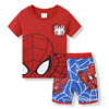 Children's pijama, summer sleeves, set, with short sleeve, polyester, suitable for import