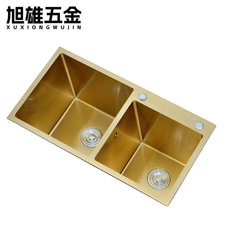 Cocina de acero inoxidable lavabo de acero inoxidable lavabo de doble ranura de una sola ranura lavabo integral espesado lavabo manual lavabo de platos