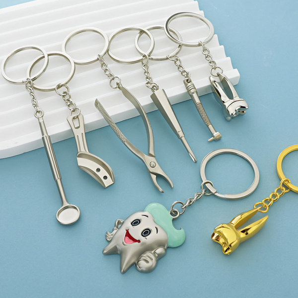 Creative simulation tooth keys to dental promotion small gift…