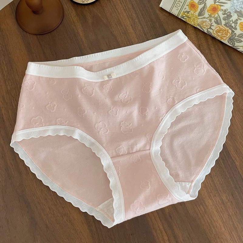 5AA类婴儿棉女生纯棉内裤女全棉抗菌女士中腰少女款日系女式批发|undefined