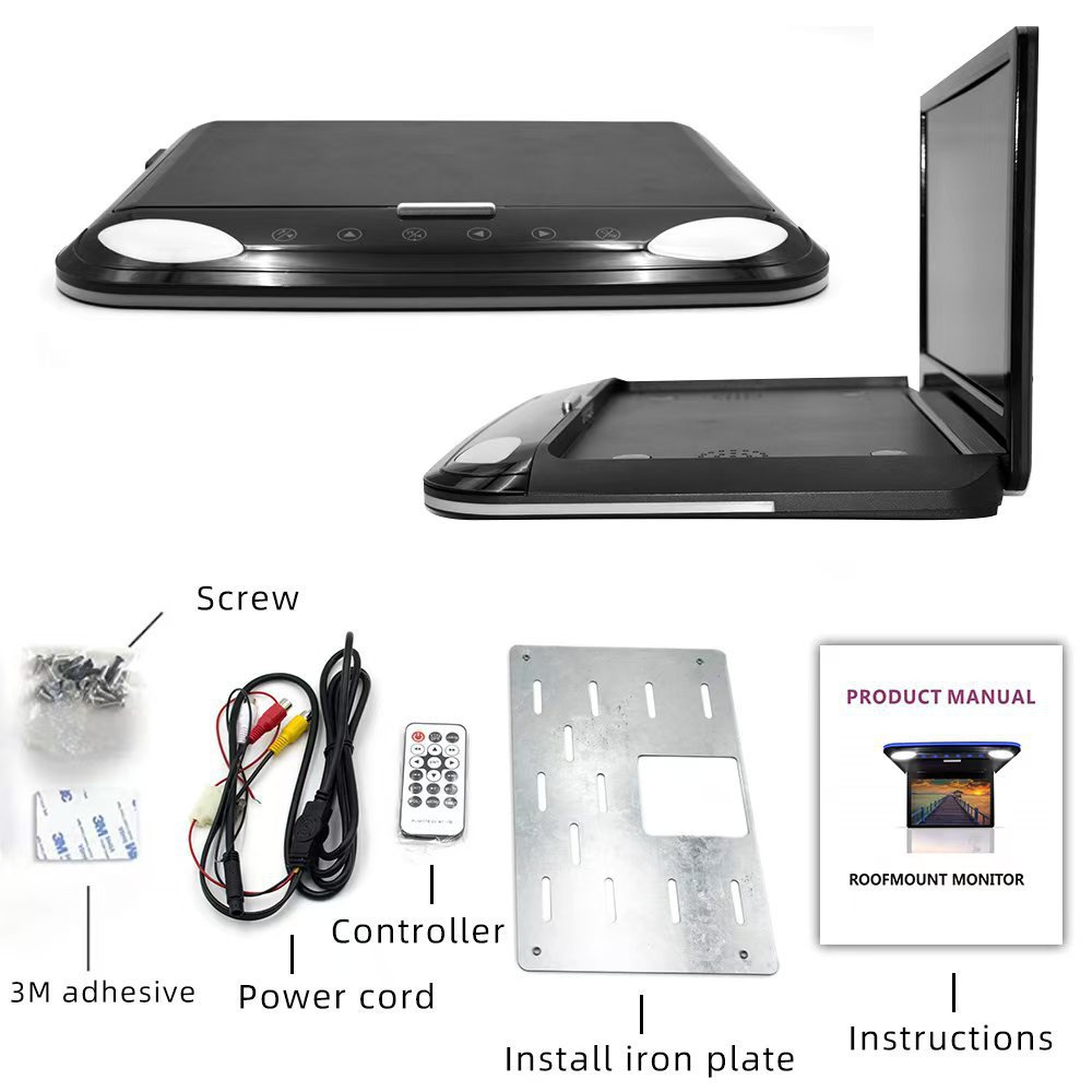 11.6inch Ambient Light Ceiling-Mounted Monitor Car Network Tv Android 4K Bluetooth Screen Projection HDMI Rear Seat