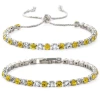 Drawstring + buckle-yellow and white