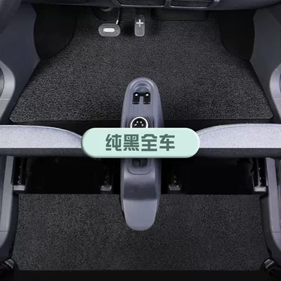 Car Interior Accessories, Hongguang Macaron – Modelə uyğun ayaqaltı - minievthree-generations-of-maca25-models-note-the-year-pure-black-full-car-floor-mats-thickened-and-encrypted-type