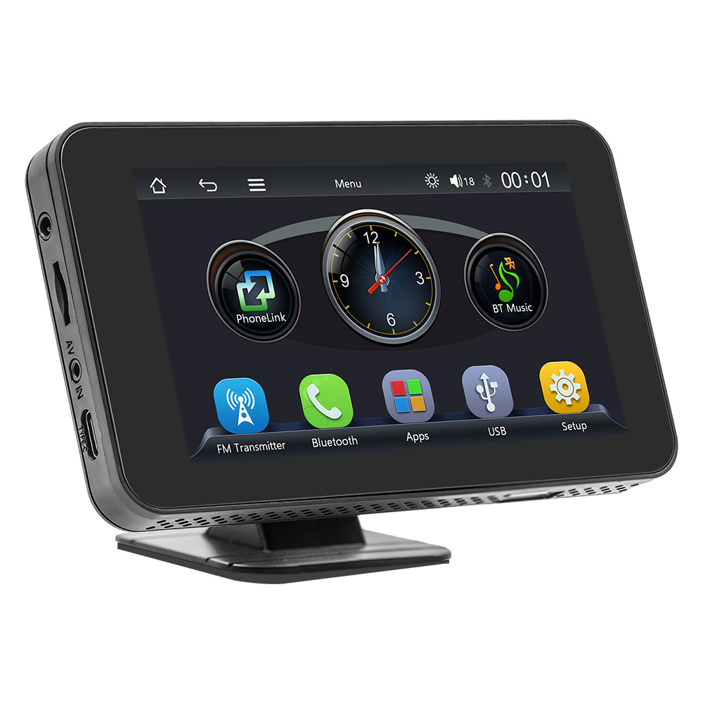 4.7 Pulgada carplay pantalla portátil reproductor de MP5 montado en el automóvil imagen de marcha atrás HD pantalla de control central inteligente