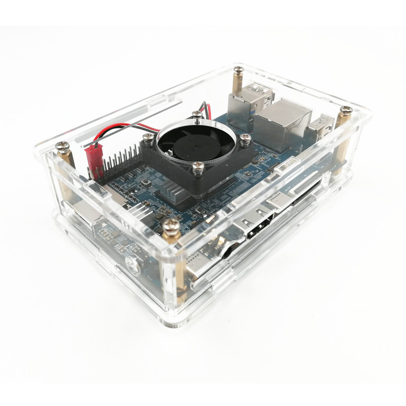 香橙派5外壳Orange pi 5开发板亚克力保护壳 兼容散热片和风扇安