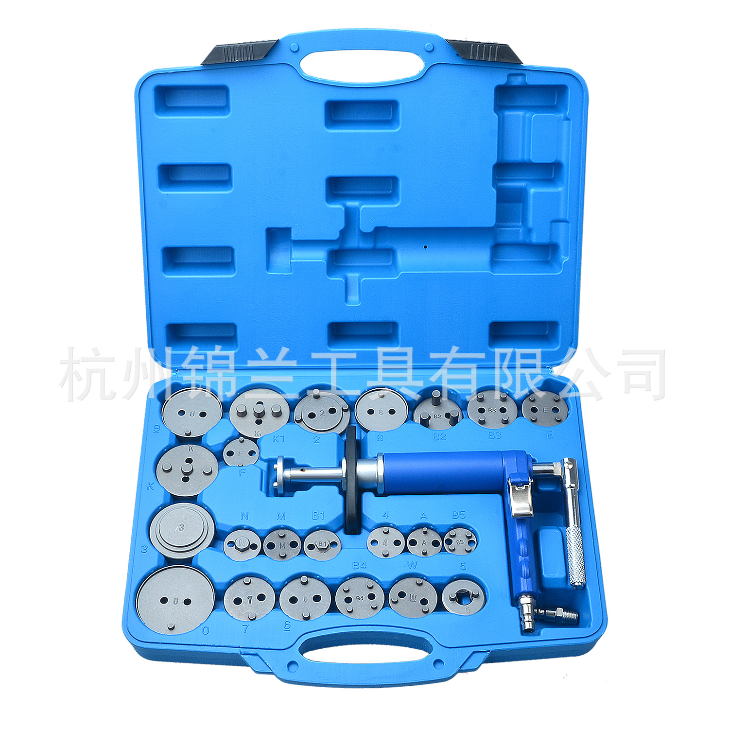 23件套气动刹车分泵回位工具 调整活塞顶回复位工具