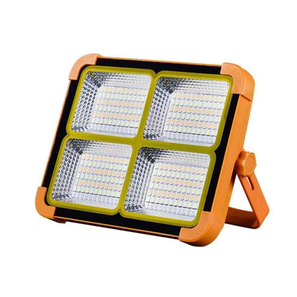 Reflector Solar para Camping, Iluminación Móvil de Emergencia, Foco para Mercado Nocturno, Puesto Callejero, Luz Amarilla Pequeña para Coche