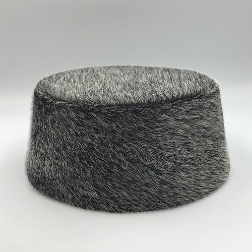 Men's Hat Men's Prayer Cap Ethnic Style Autumn and Winter New Model Muslim Cap Warm Hard Shell Hat 