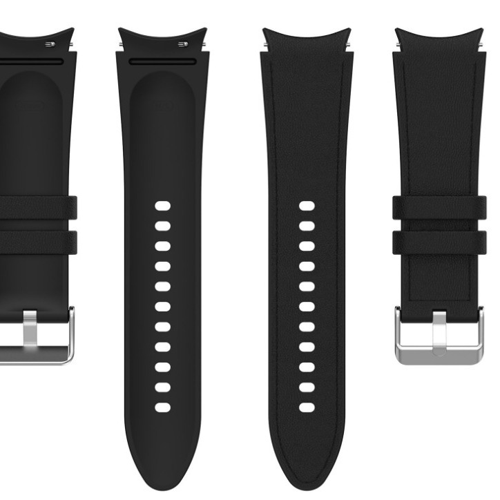 For Samsung watch6 classic strap FE silicone leather strap Watch67 silicone leather strap