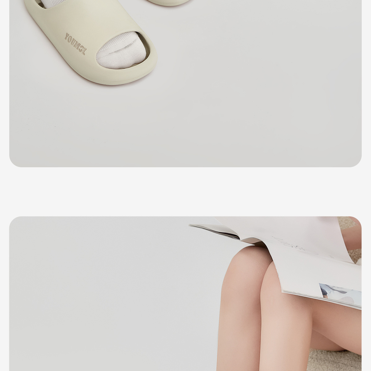 Non-slip Waterproof Bath Slippers For Men, Comfortable Eva Sandals_voghion.com