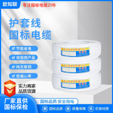 定制國標RVV電源線多種規格家用純銅rvv銅芯電纜電線護套線