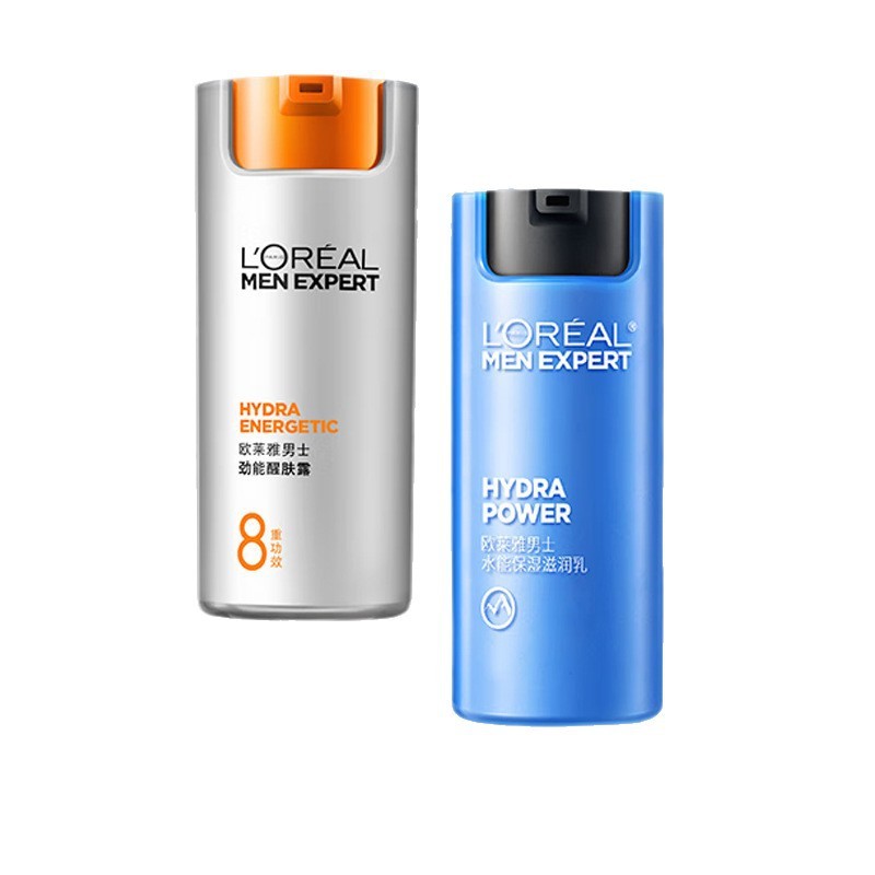 ロレアル L'OREAL メンズ フェイシャル クリーム スキンケア製品 8 重の機能を備えたスキン リフレッシュ ローション + モイスチャライジング ミルク 50ml 卸売|undefined