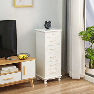 Solid Wood Chest of Drawers, Bedroom Storage Cabinet, European Style Bedside Table, Drawer-Type Chest of Drawers, Living Room Storage Cabinet, Kitchen, Simple Decoration