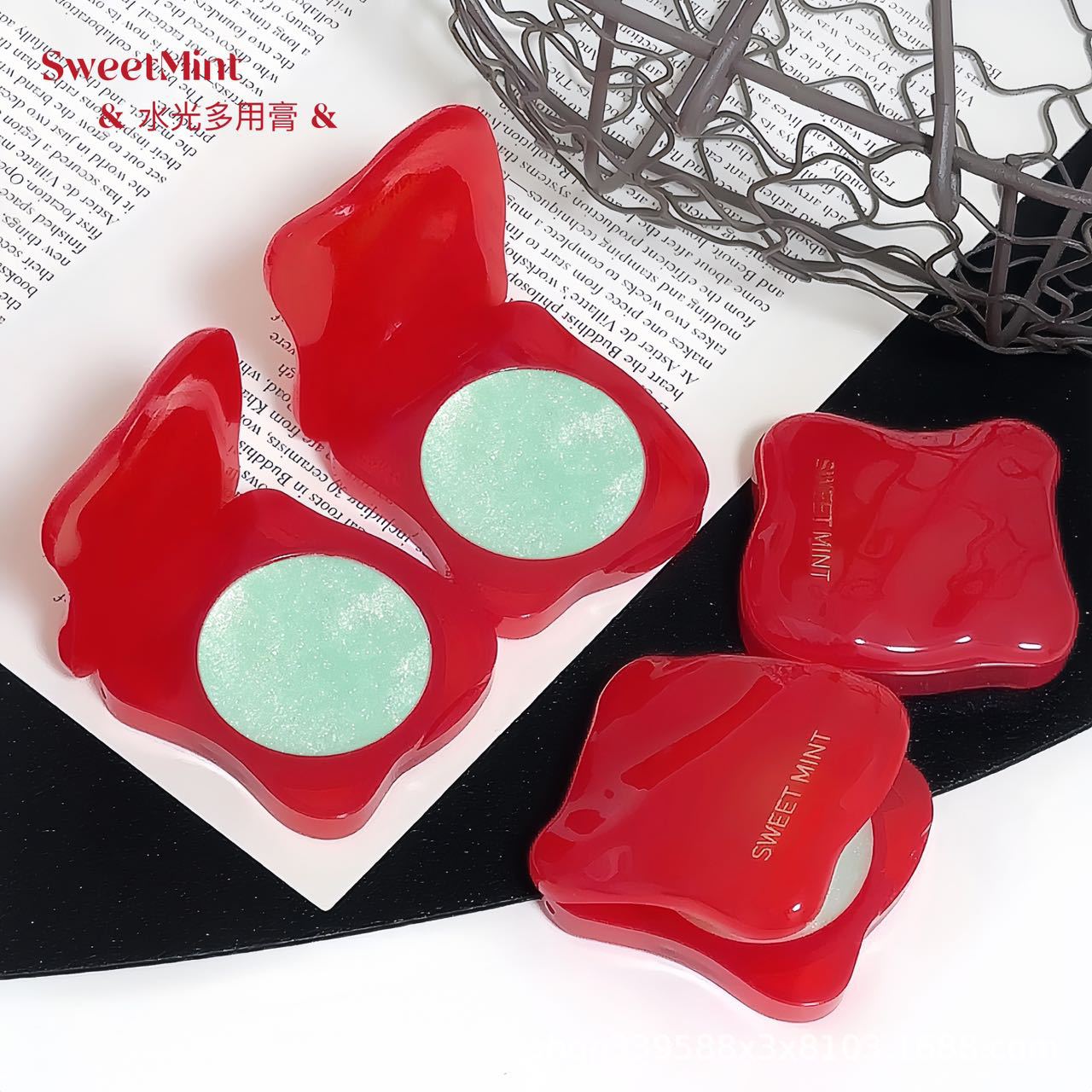 Sweet Mint Multi-Purpose Cream for Blush, Highlighter, Contouring, Facial Brightening, Color-Enhancing, and Moisturizing