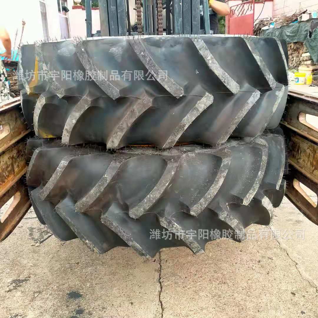 大马力拖拉机14.9R38 钢丝真空轮胎 人字轮胎
