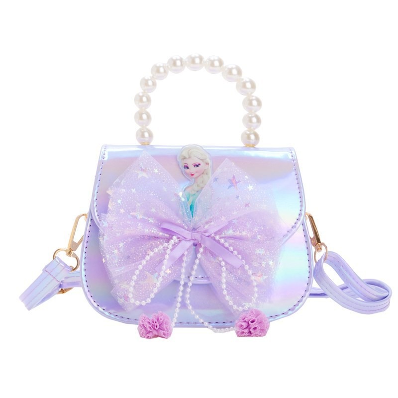 Nuevo bolso para niños niñas nuevo estilo princesa Elsa bolso de mano mochila helado de moda flash bolso lotes