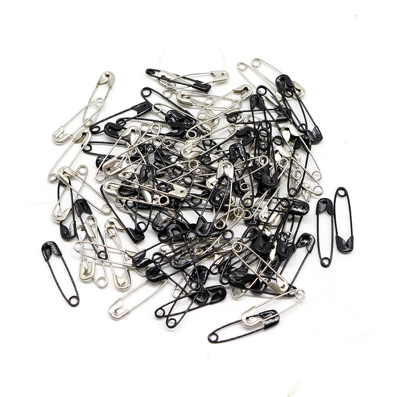 120 piezas de caja plana portátil multicolor tamaño pequeño pasador de seguridad 19mm de largo para decoración doméstica fijación de pasador pequeño