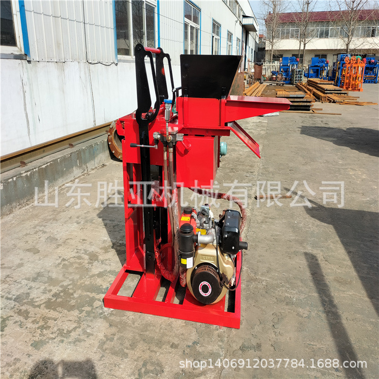 SY1-25 SY2-25 柴油 电动 液压黏土连锁制砖机 连锁制砖机