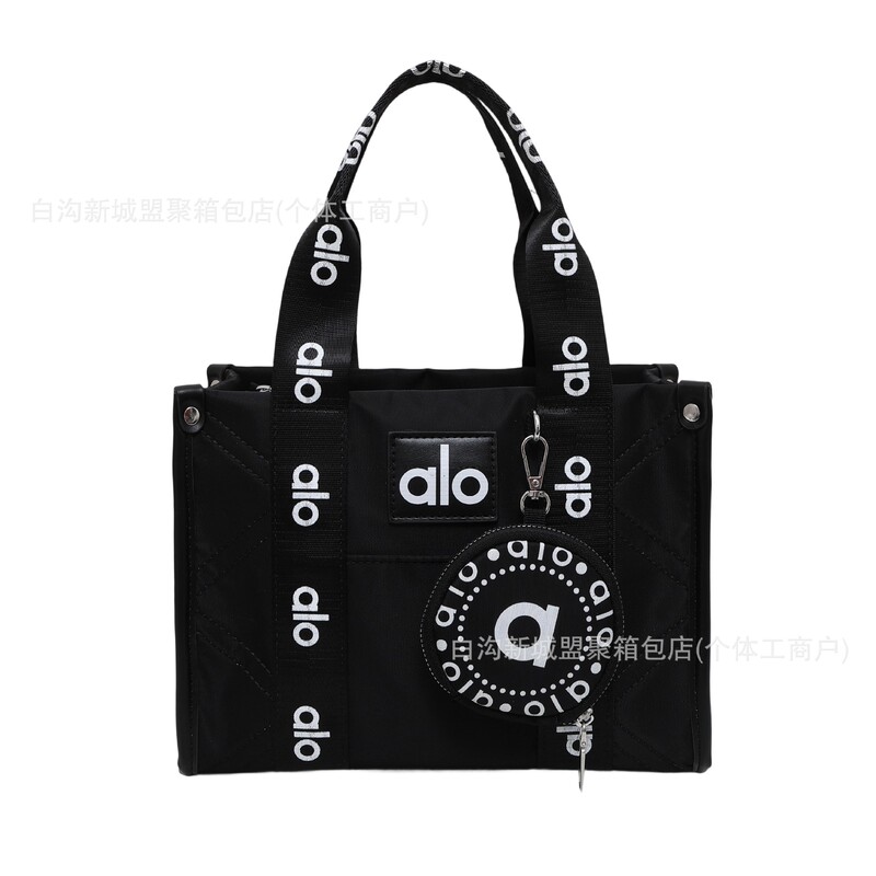2025新款Alo Woman小众字母印花帆布包包质感休闲小方包手提包|undefined